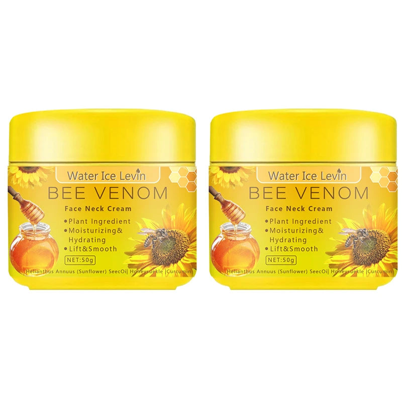 Crème pour le cou au venin d'abeille Hydratante Raffermissement Amélioration Réduit les ridules Peau abîmée Réparation Crème pour le visage Nourrissante Soin de la peau par Mireline