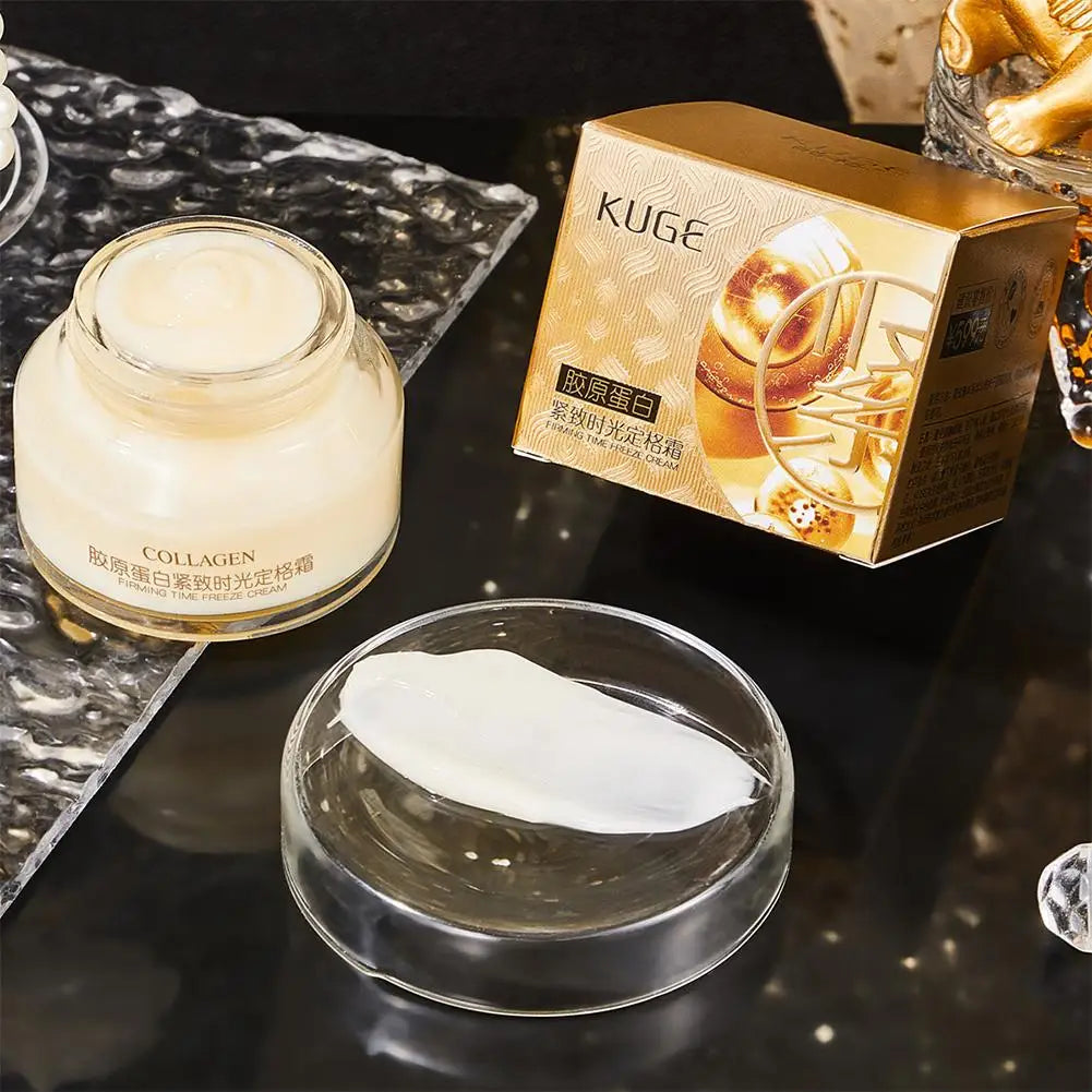 Crème Visage Coéenne au Collagène – Lifting, Raffermissante & Hydratante – Illumine et Réduit Rides et Ridules