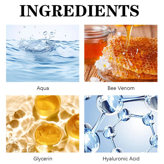 Crème pour les yeux au venin d'abeille en stick, élimine les cernes et les poches sous les yeux, sérum hydratant à l'acide hyaluronique, soin des yeux