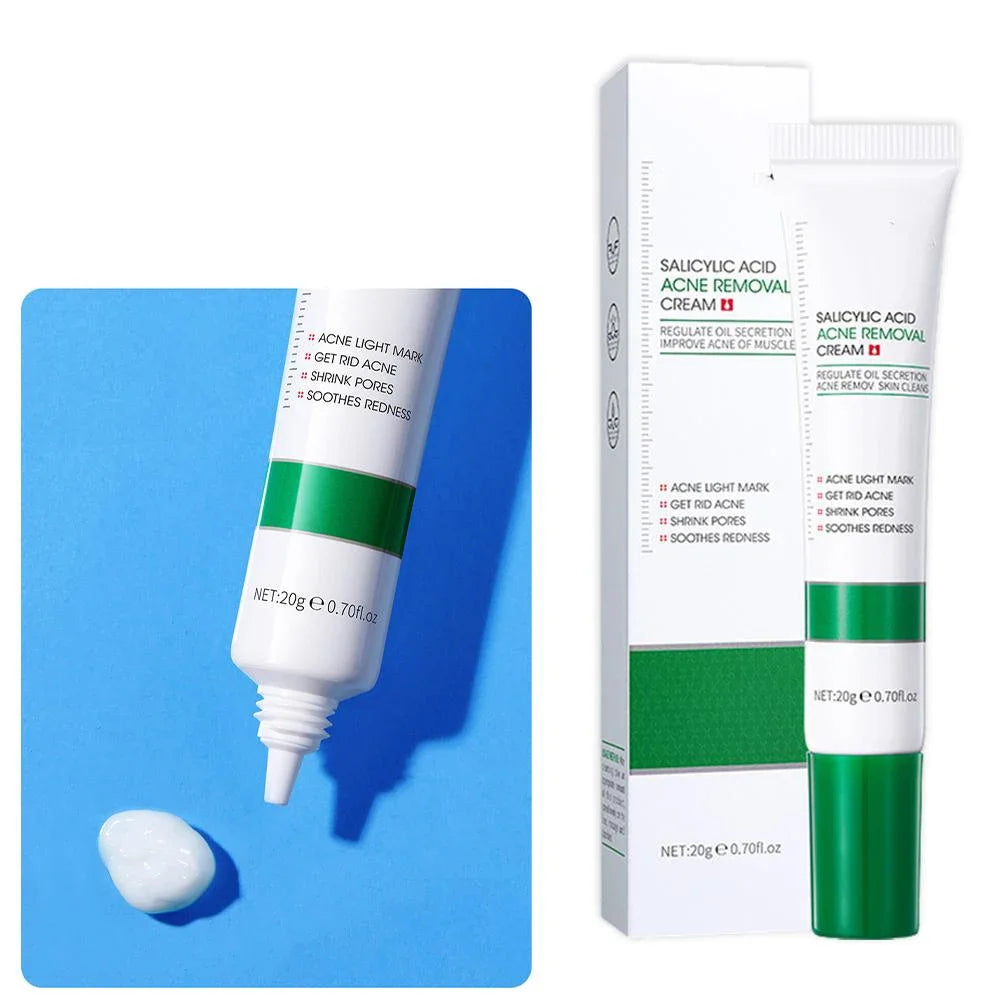 Crème à l'acide salicylique 20 g pour réduire les pores, éliminer les points noirs et lisser la peau.