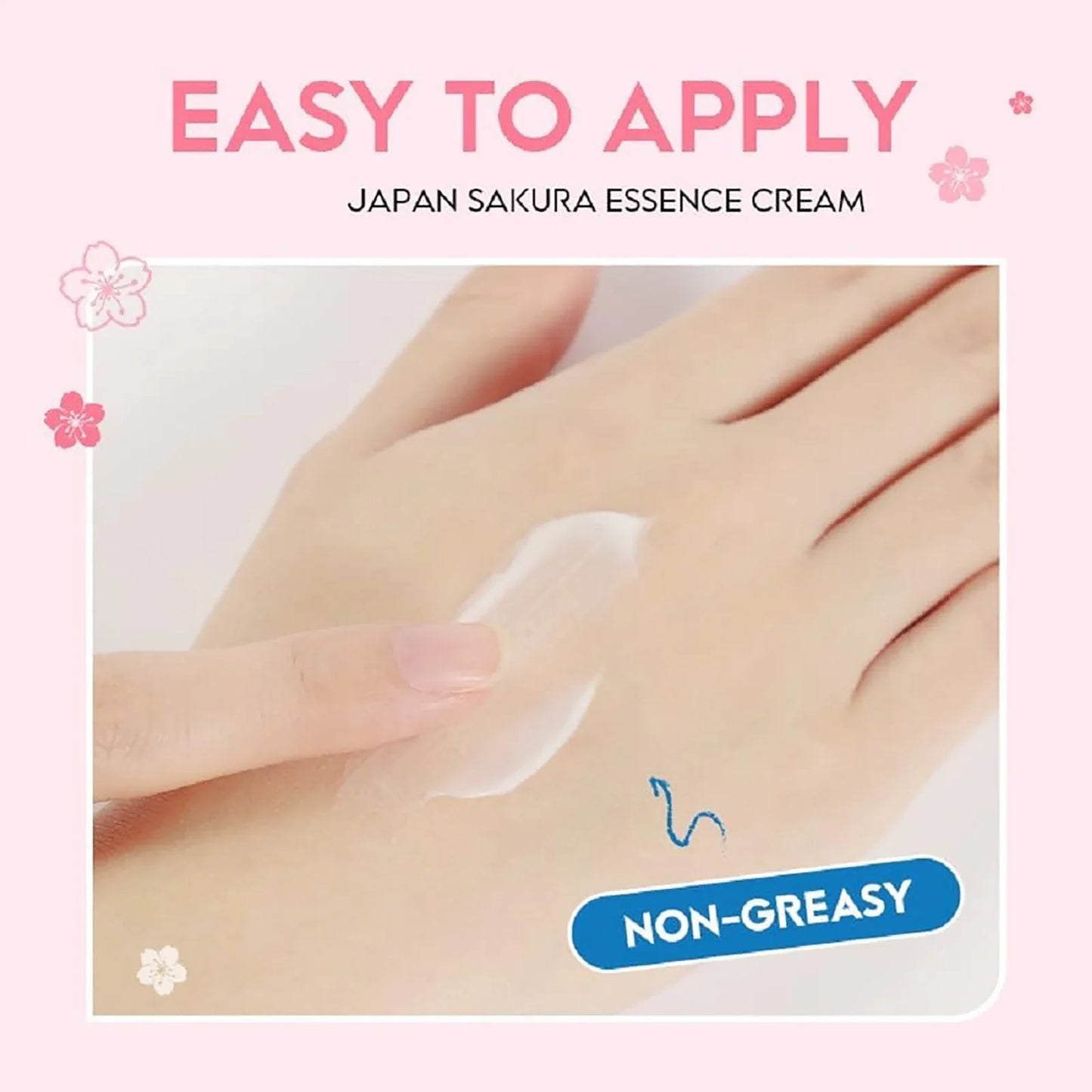 Crème Essence Sakura du Japon, Crème Tonifiante Sakura à l'Acide Hyaluronique par Mireline
