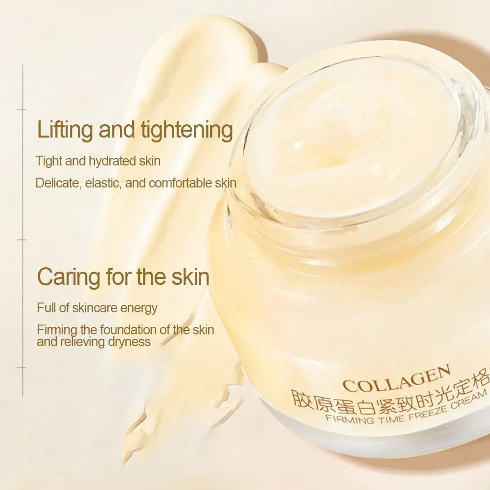 Crème Visage Coéenne au Collagène – Lifting, Raffermissante & Hydratante – Illumine et Réduit Rides et Ridules