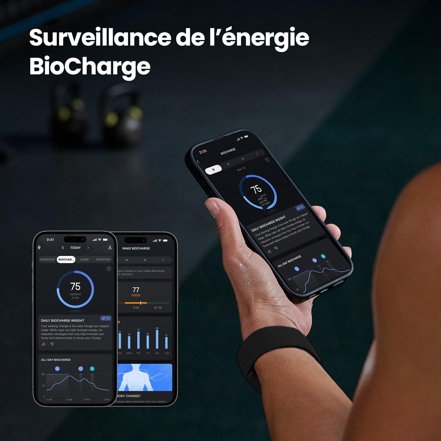 Amazfit Helio Bracelet d'Activité Suivi Sommeil Cardio Batterie Longue Sports