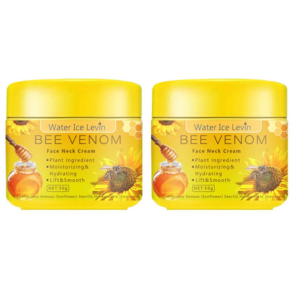Crème pour le cou au venin d'abeille Hydratante Raffermissement Amélioration Réduit les ridules Peau abîmée Réparation Crème pour le visage Nourrissante Soin de la peau par Mireline