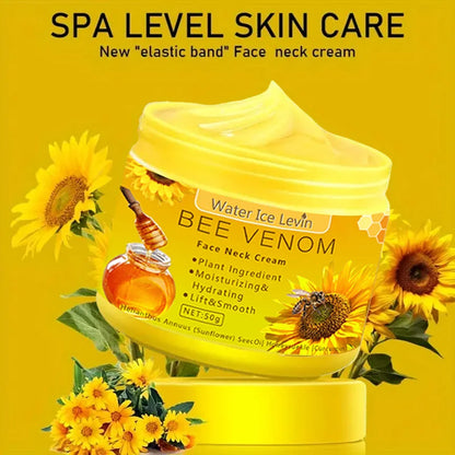 Crème pour le cou au venin d'abeille Hydratante Raffermissement Amélioration Réduit les ridules Peau abîmée Réparation Crème pour le visage Nourrissante Soin de la peau par Mireline
