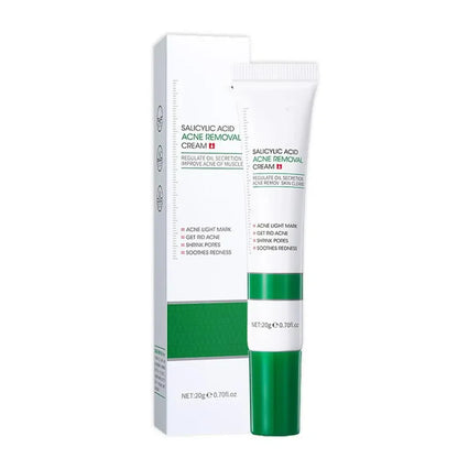 Crème à l'acide salicylique 20 g pour réduire les pores, éliminer les points noirs et lisser la peau.