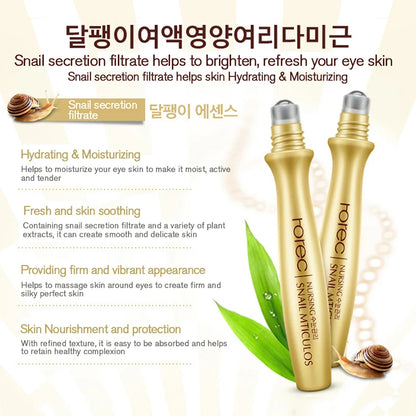 Soins de la peau Crème d'escargot Crème au collagène Anti-âge Blanchit la peau Crème pour le visage Atténue les cernes Élimine les poches sous les yeux Sérum pour les yeux