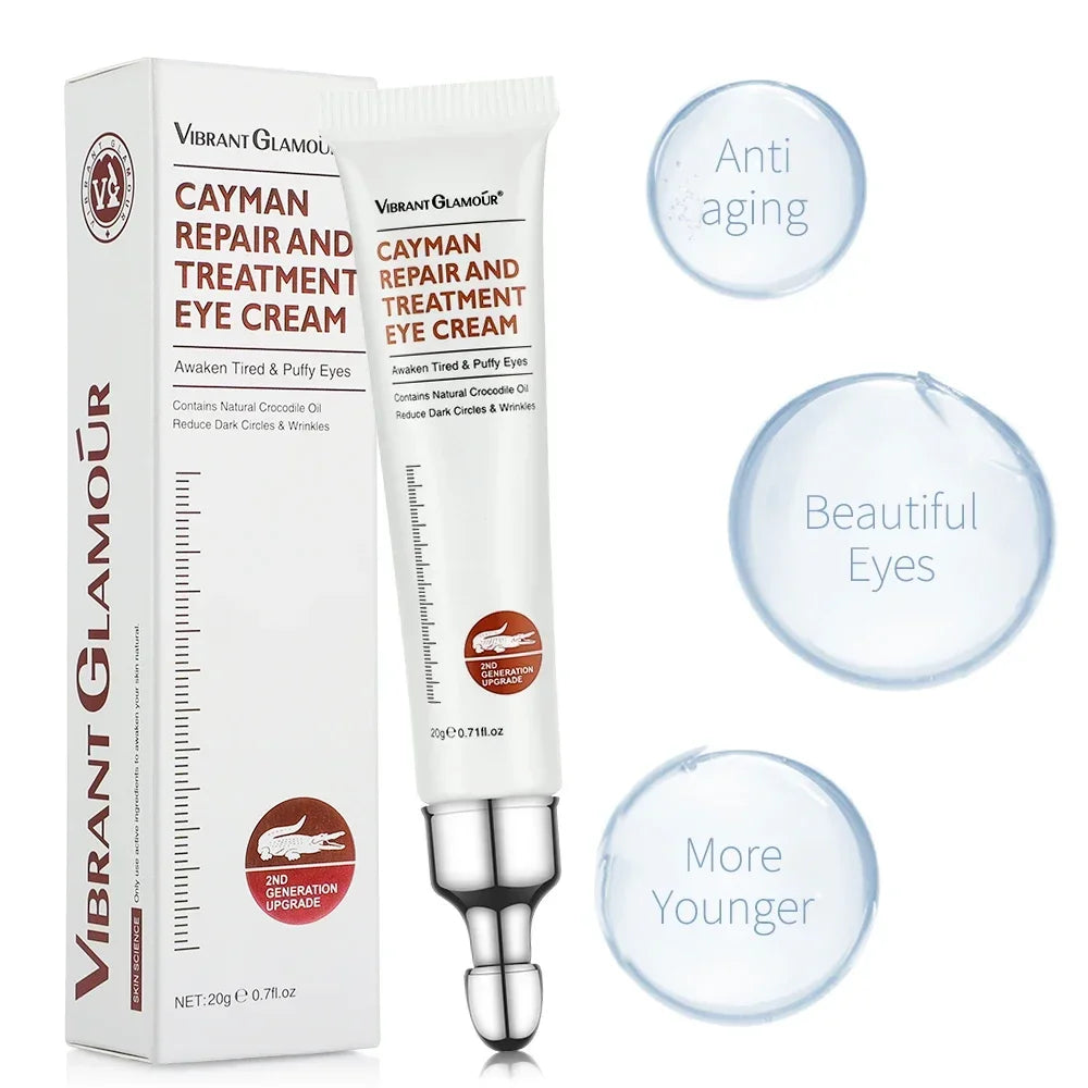 Crème contour des yeux au collagène peptidique, anti-rides, anti-âge, élimine les cernes, lutte contre les poches et les poches. Crème hydratante pour les yeux.