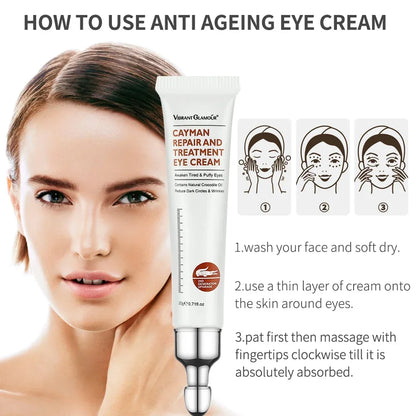 Crème contour des yeux au collagène peptidique, anti-rides, anti-âge, élimine les cernes, lutte contre les poches et les poches. Crème hydratante pour les yeux.
