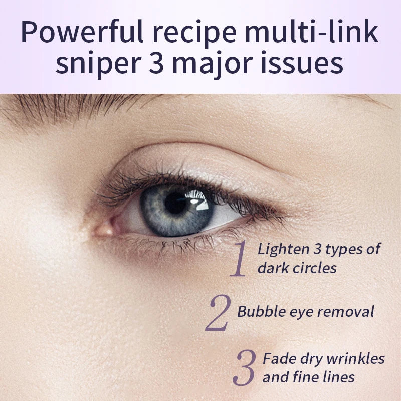 Crème contour des yeux anti-rides, anti-cernes, rouleau de massage, hydratant, anti-poches, anti-âge, acide hyaluronique, soin de la peau par Mireline