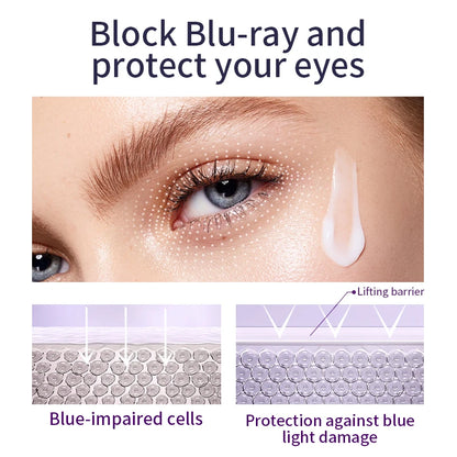 Crème contour des yeux anti-rides, anti-cernes, rouleau de massage, hydratant, anti-poches, anti-âge, acide hyaluronique, soin de la peau par Mireline
