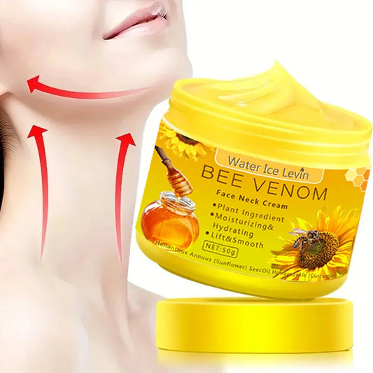 Crème pour le cou au venin d'abeille Hydratante Raffermissement Amélioration Réduit les ridules Peau abîmée Réparation Crème pour le visage Nourrissante Soin de la peau par Mireline