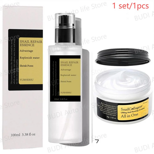 crème pour le visage au collagène d'escargot/essence réparatrice hydratante, liftante, lissante et nourrissante, cosmétiques coréens, soins de la peau