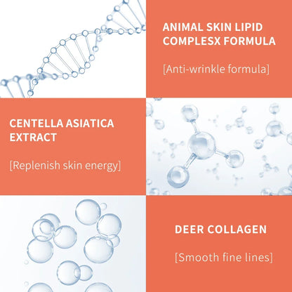 Crème contour des yeux au collagène peptidique, anti-rides, anti-âge, élimine les cernes, lutte contre les poches et les poches. Crème hydratante pour les yeux.